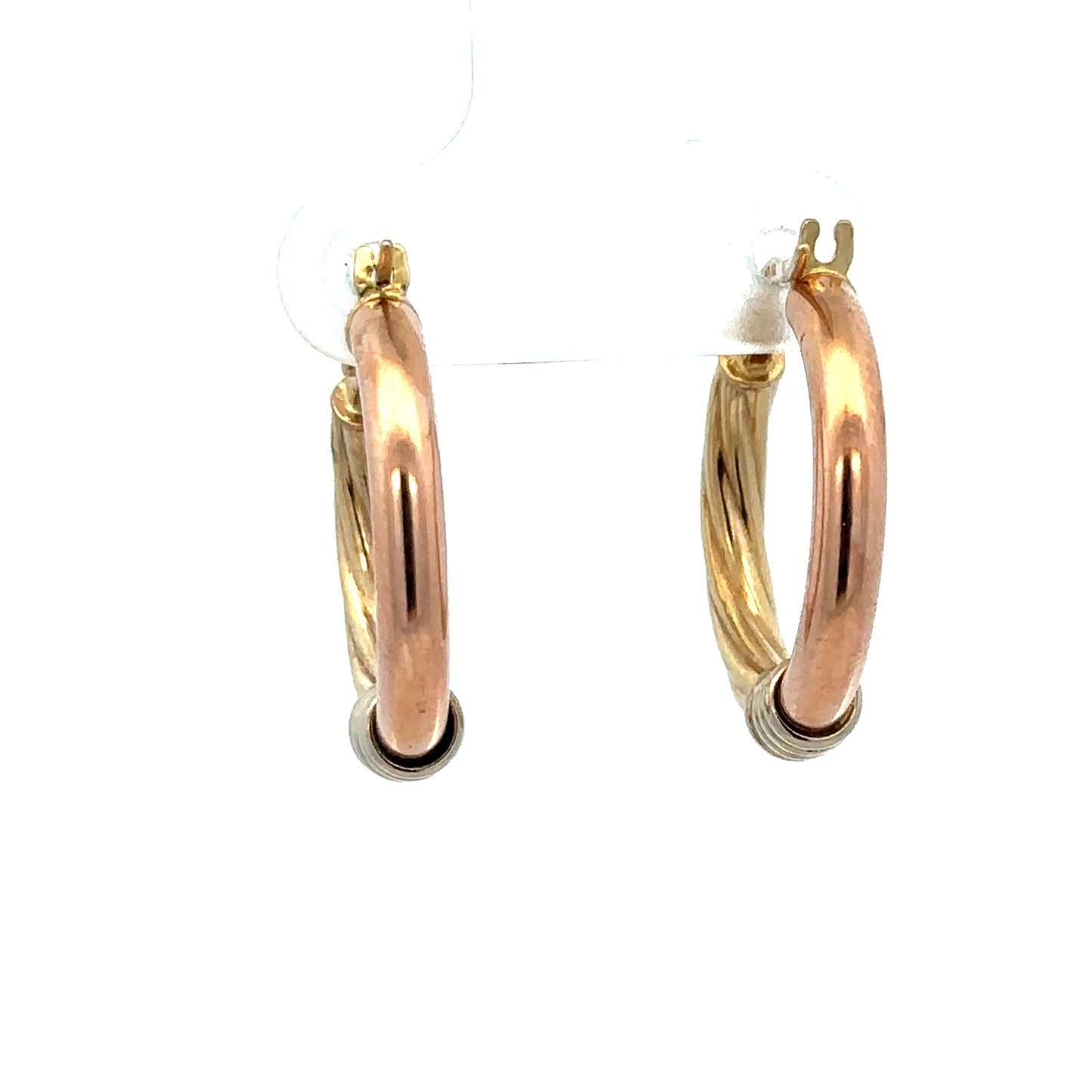 9ct gold hoop earrings 2.2g (sh27509b)