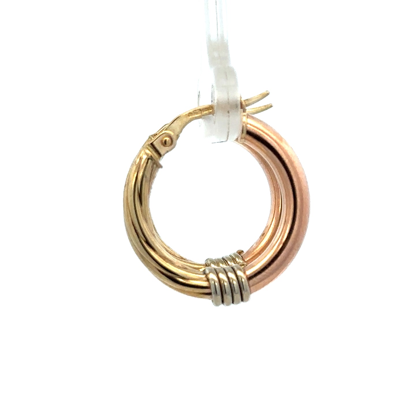 9ct gold hoop earrings 2.2g (sh27509b)