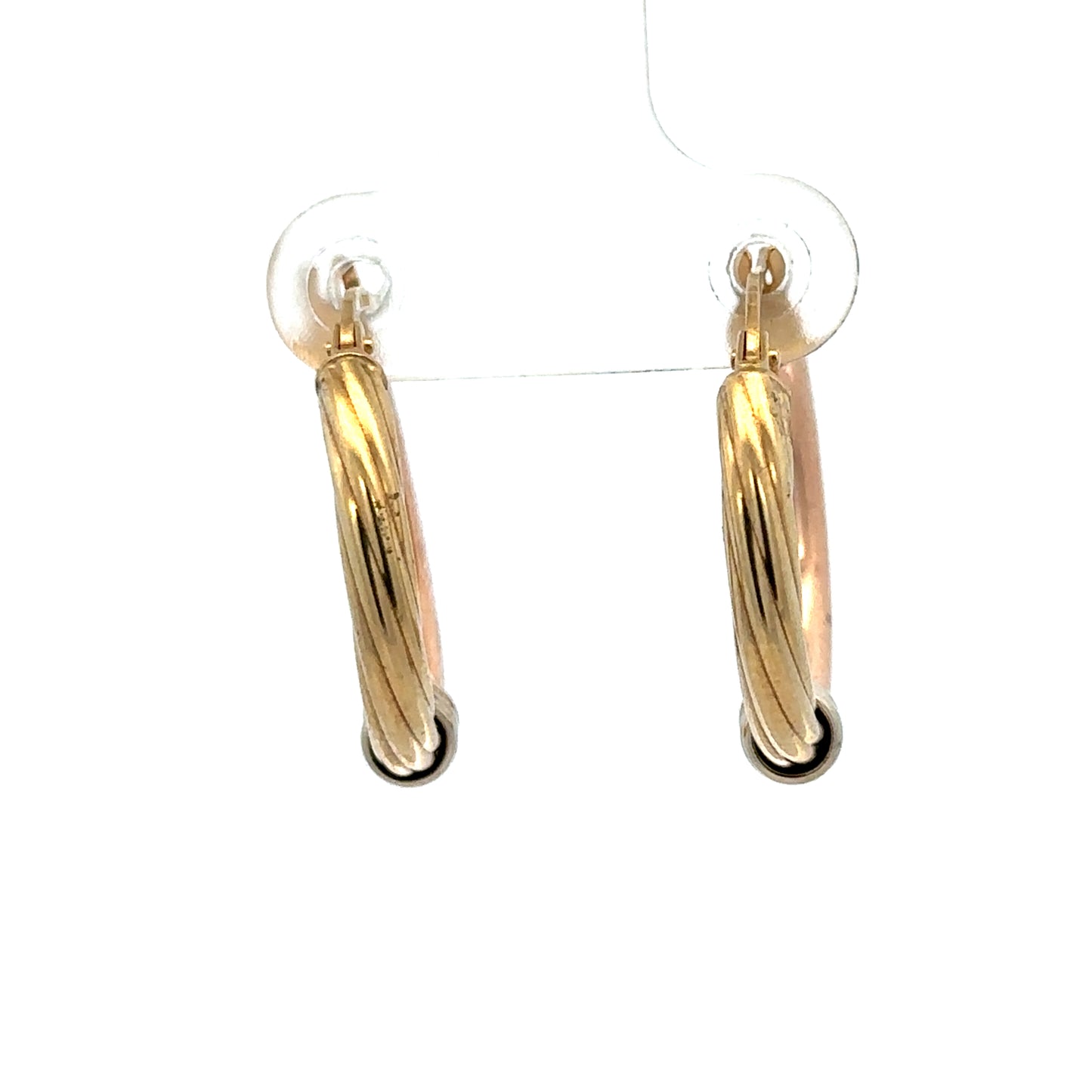 9ct gold hoop earrings 2.2g (sh27509b)