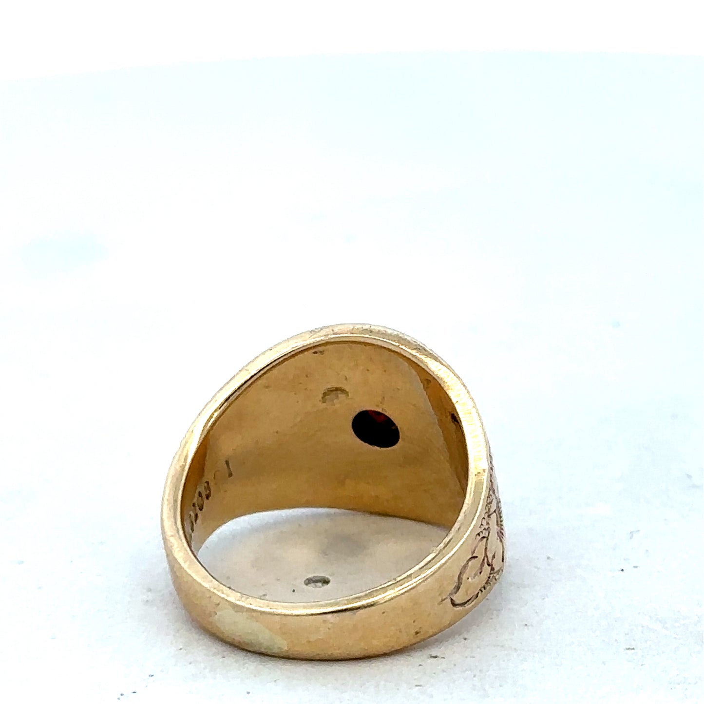 9ct yellow gold ring size L (sh27365b)