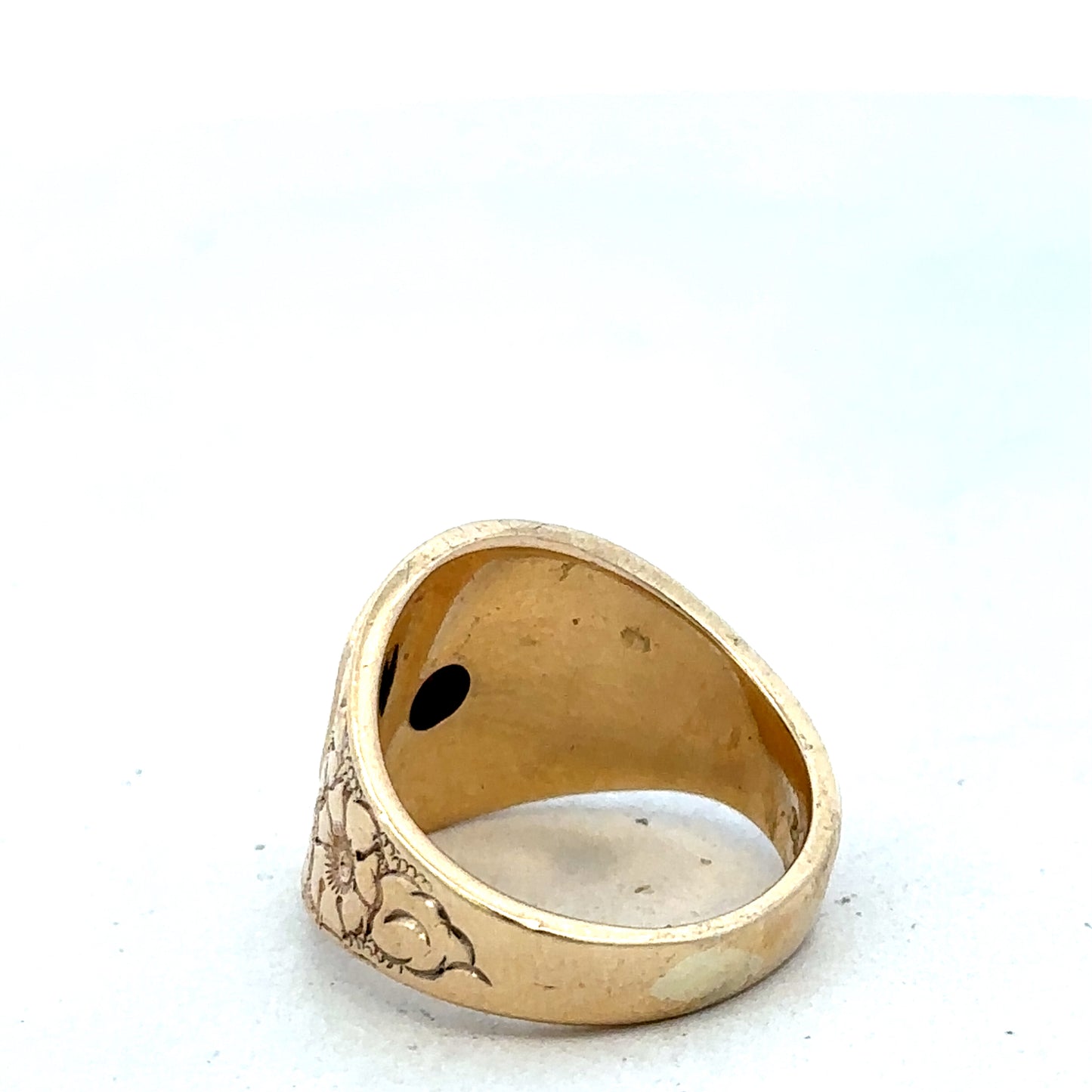 9ct yellow gold ring size L (sh27365b)