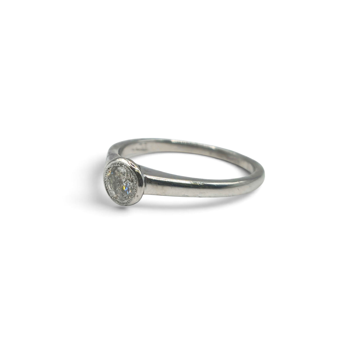 18ct white gold diamond solitaire ring sh900244l