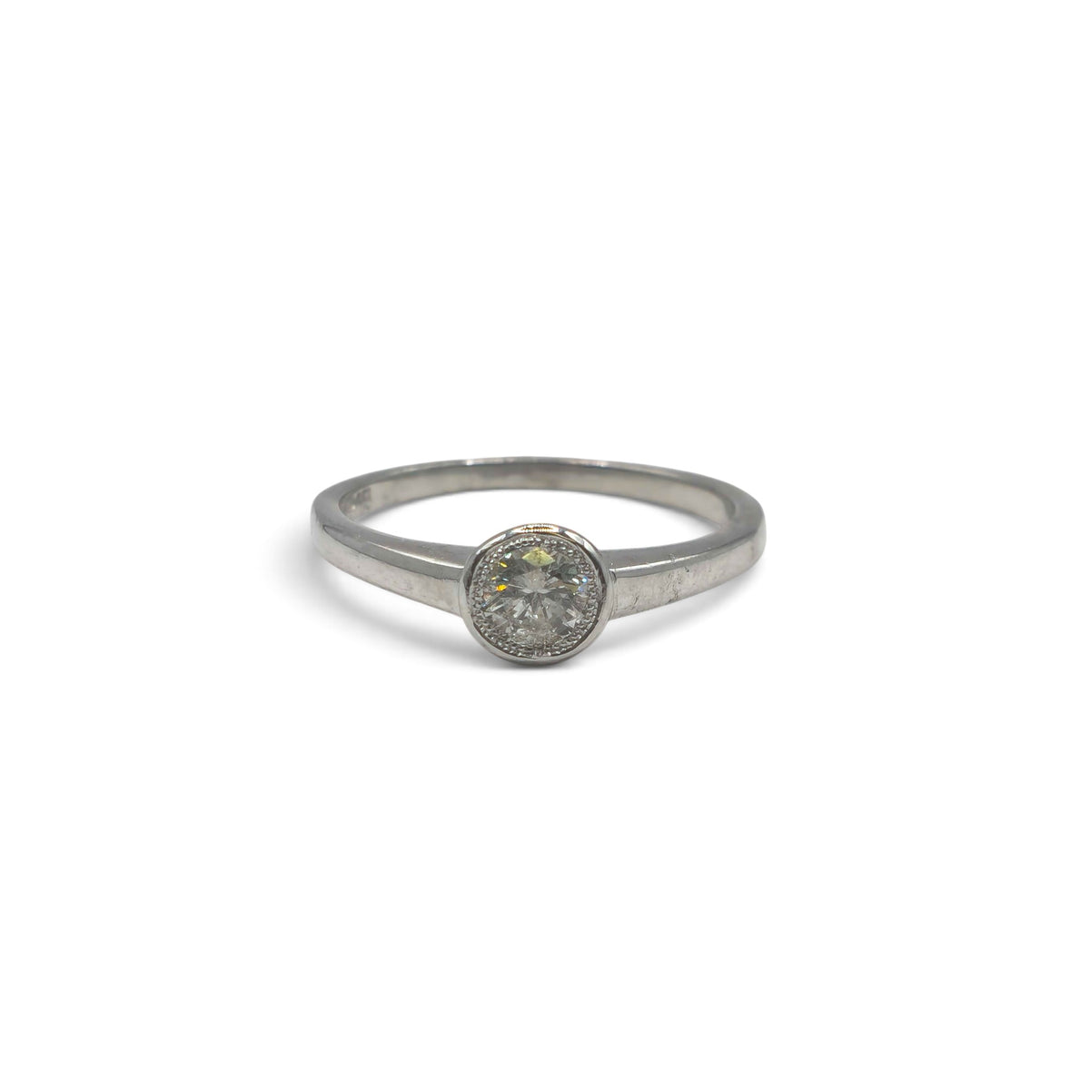 18ct white gold diamond solitaire ring sh900244l