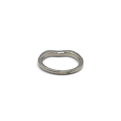 18ct white gold curved half eternity ring sh25176l