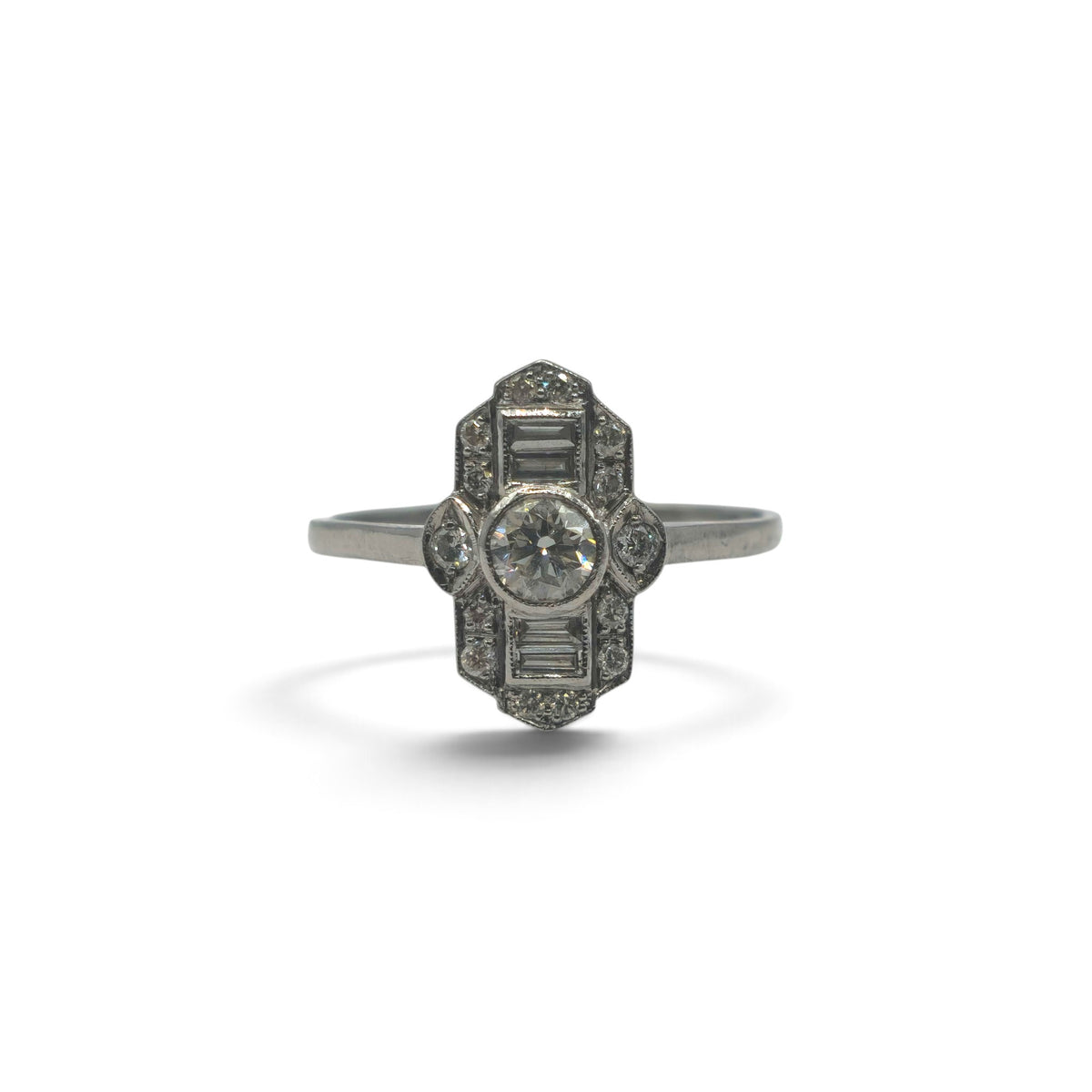 Platinum diamond ring BB057B
