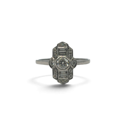 Platinum diamond ring BB057B
