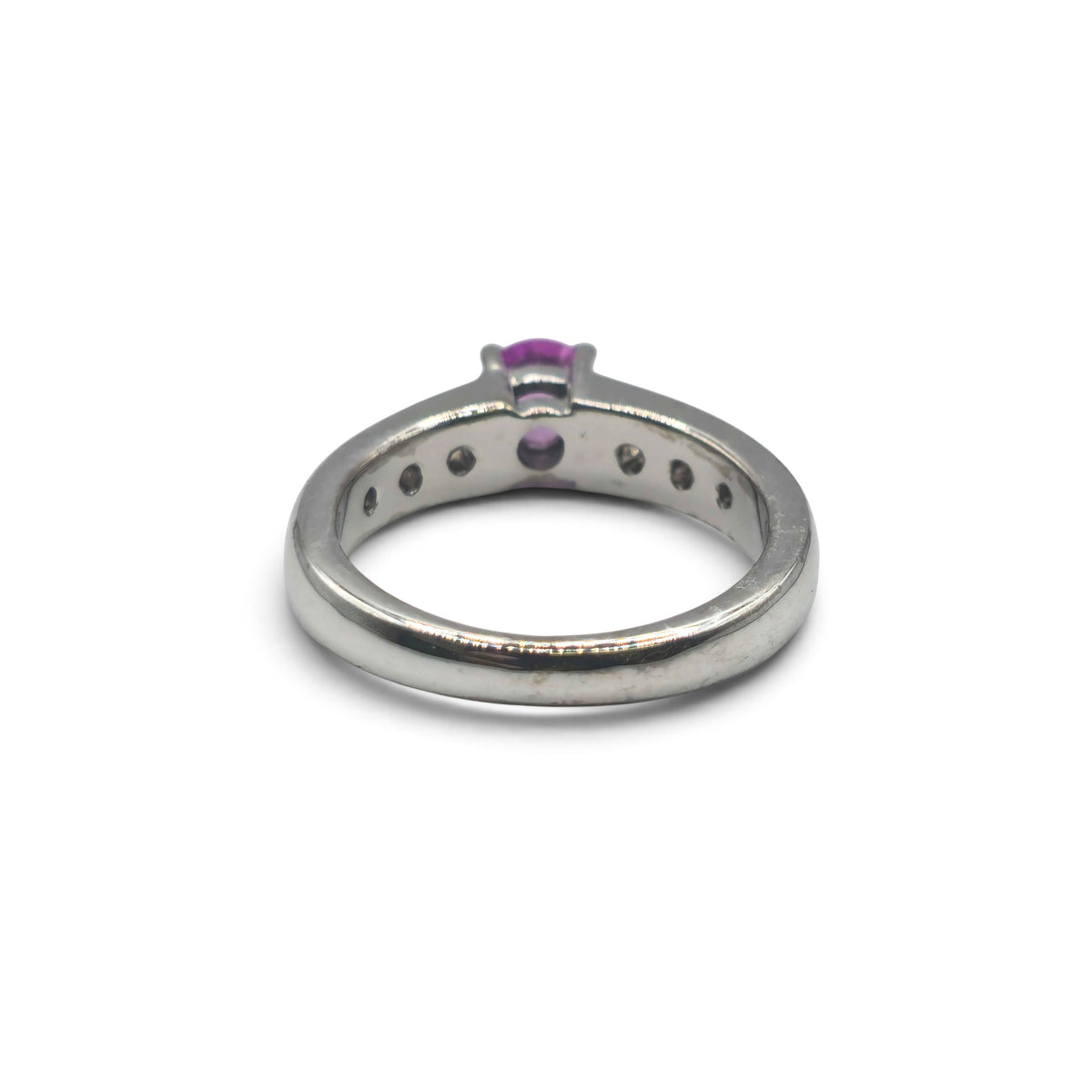 18ct white gold sapphire and diamond ring sh27247b