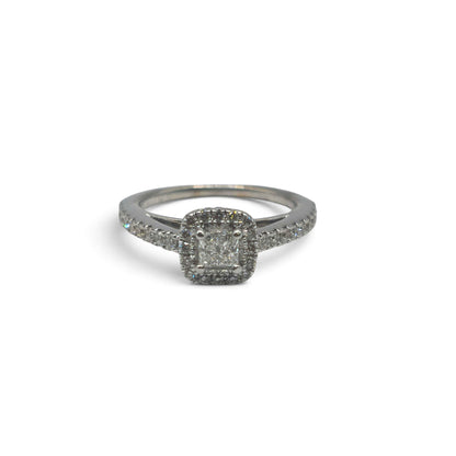 18ct white gold diamond ring  sh27246b