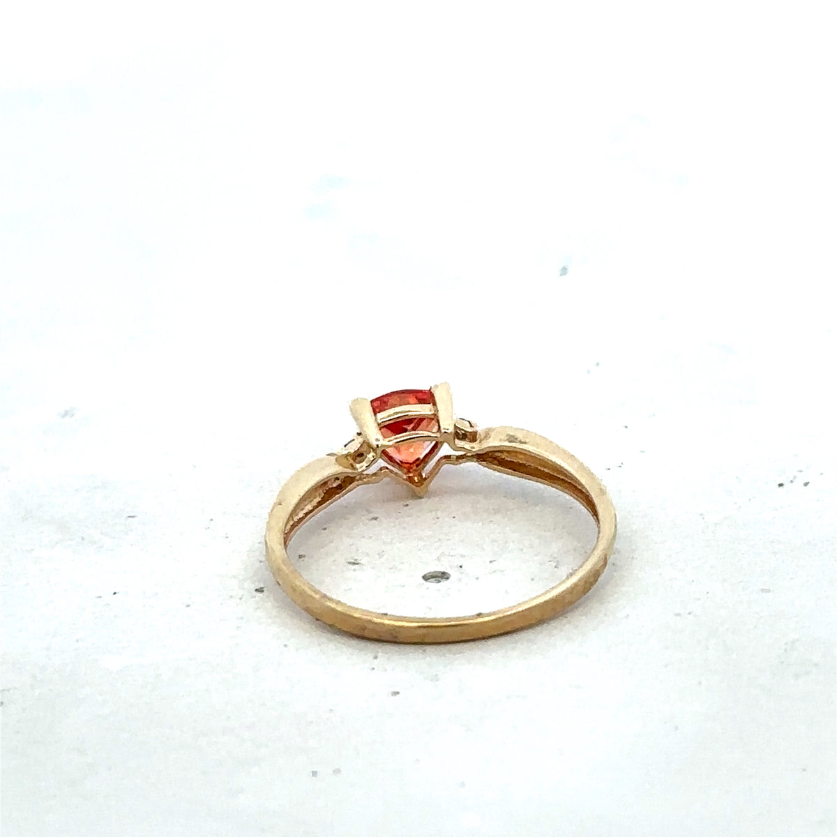 9ct yellow gold ring size N1/2 (sh25589l)