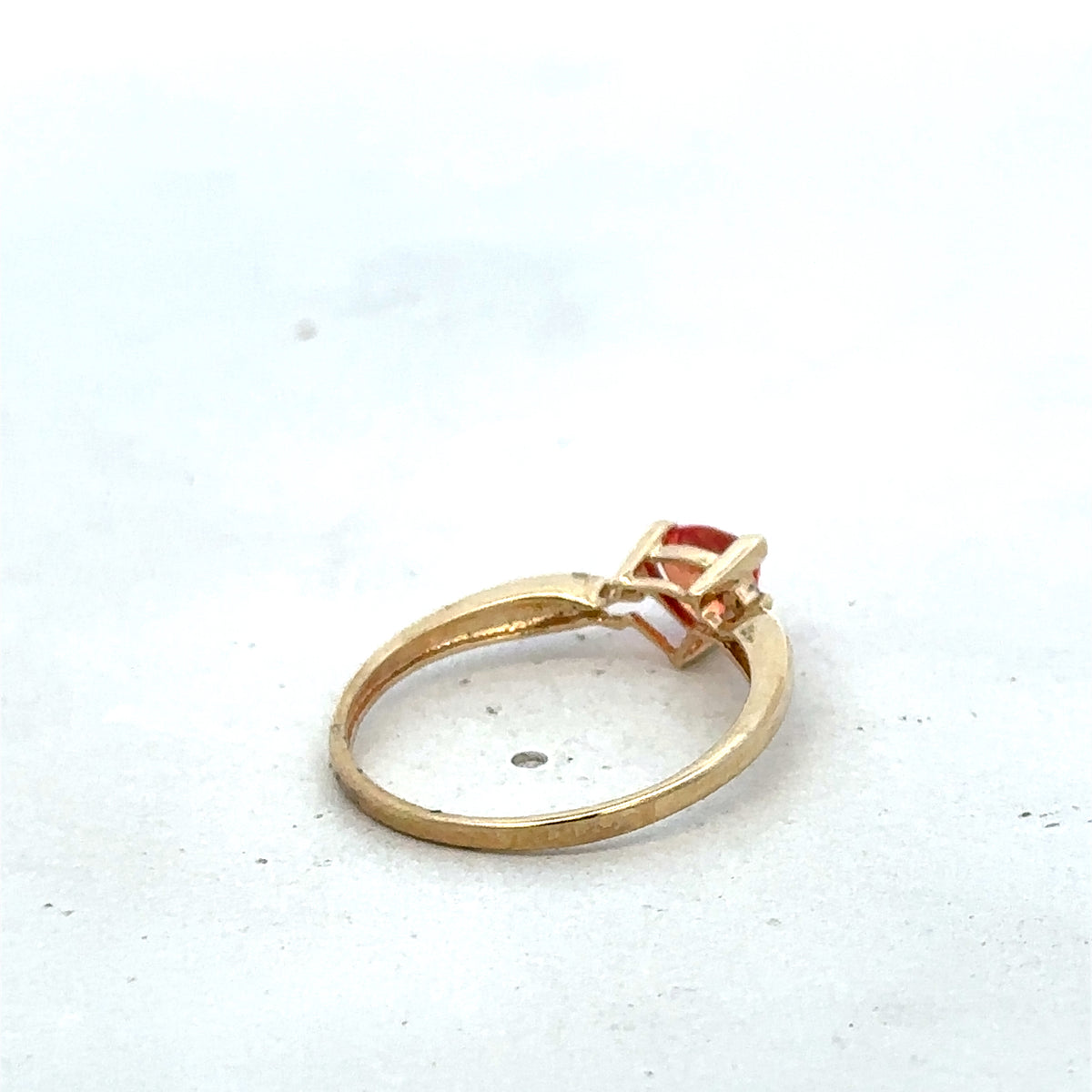 9ct yellow gold ring size N1/2 (sh25589l)