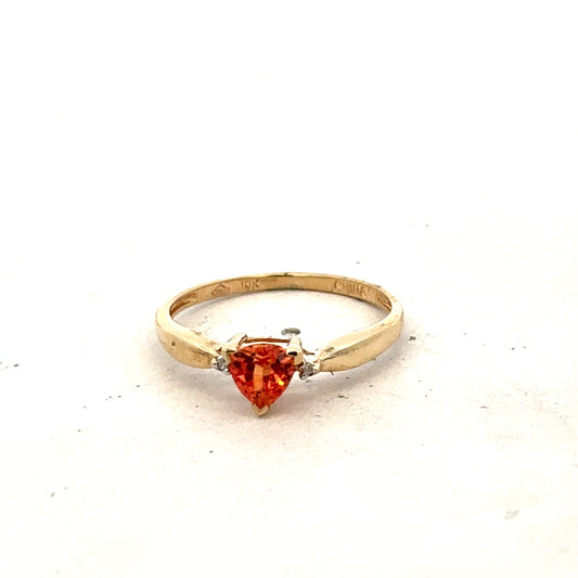 9ct yellow gold ring in size N1/2 by Reeves and Sons, showcasing a smooth polished band.