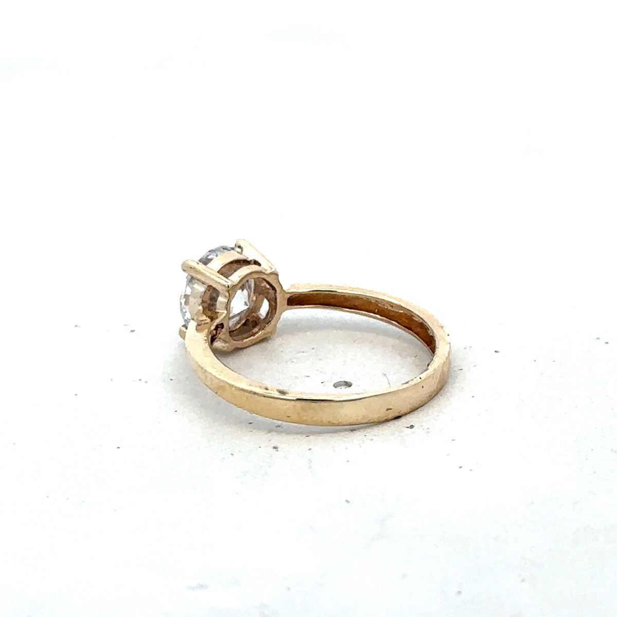 9ct yellow gold ring size P1/2 (sh25650l)
