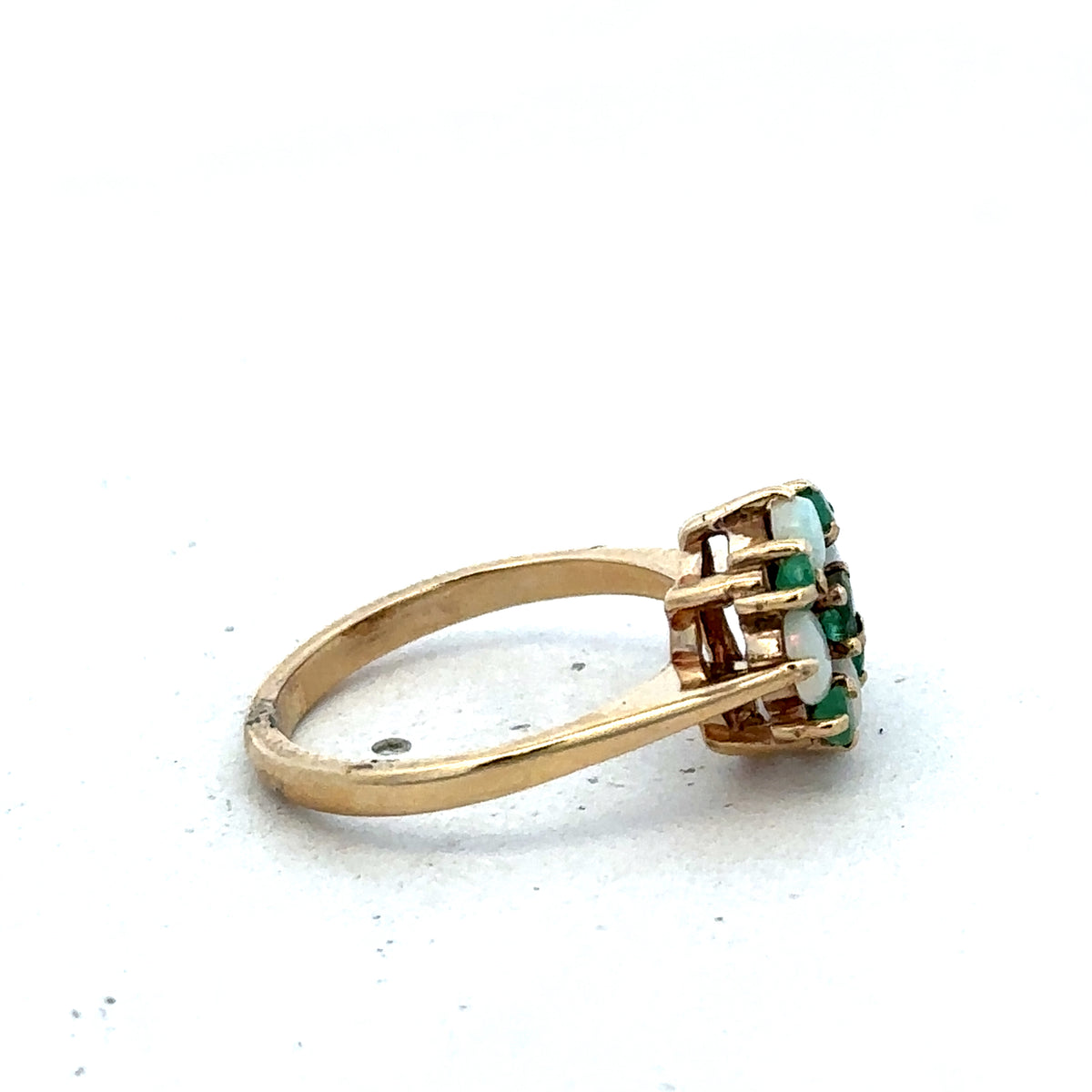 9ct yellow gold ring size M (sh25593l)