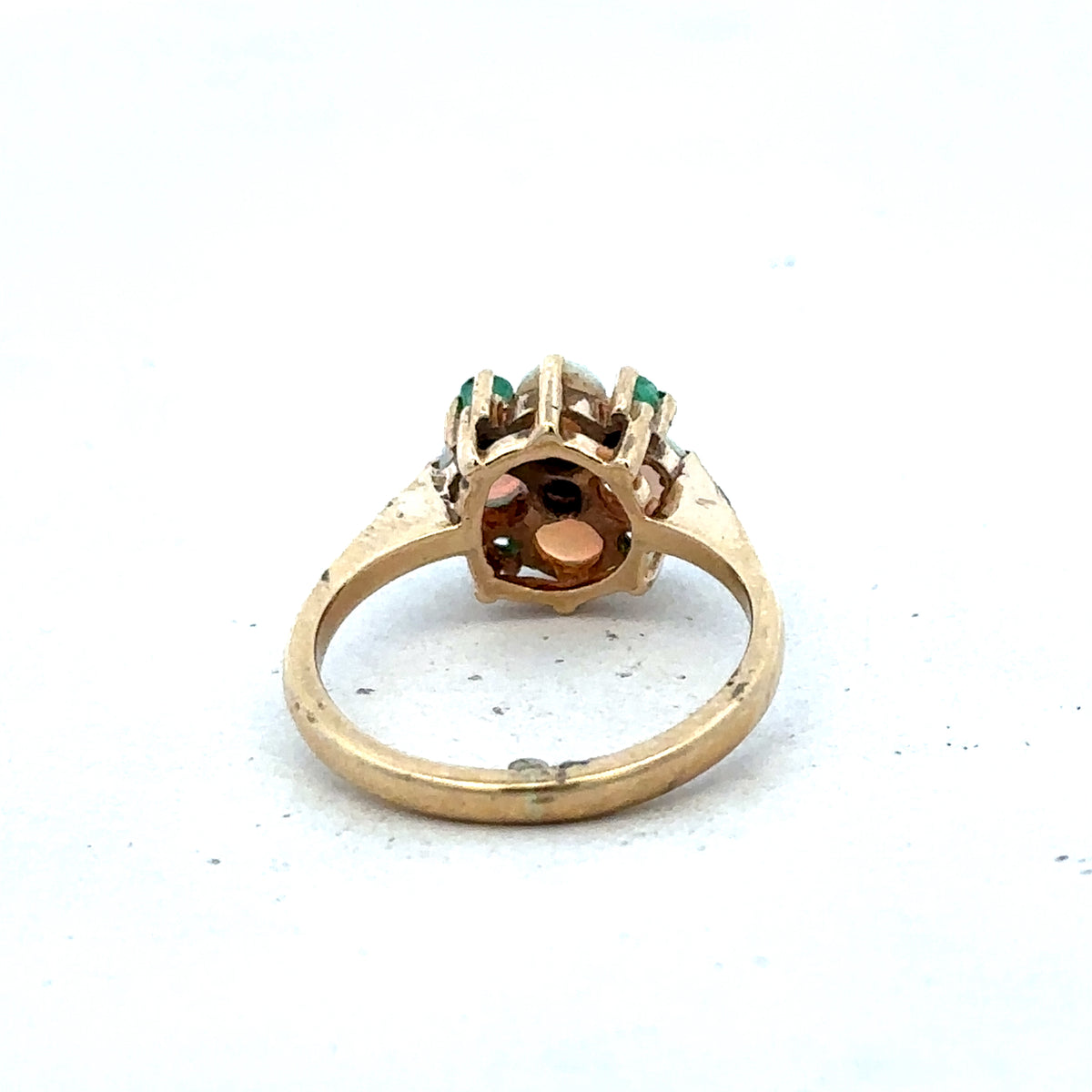 9ct yellow gold ring size M (sh25593l)
