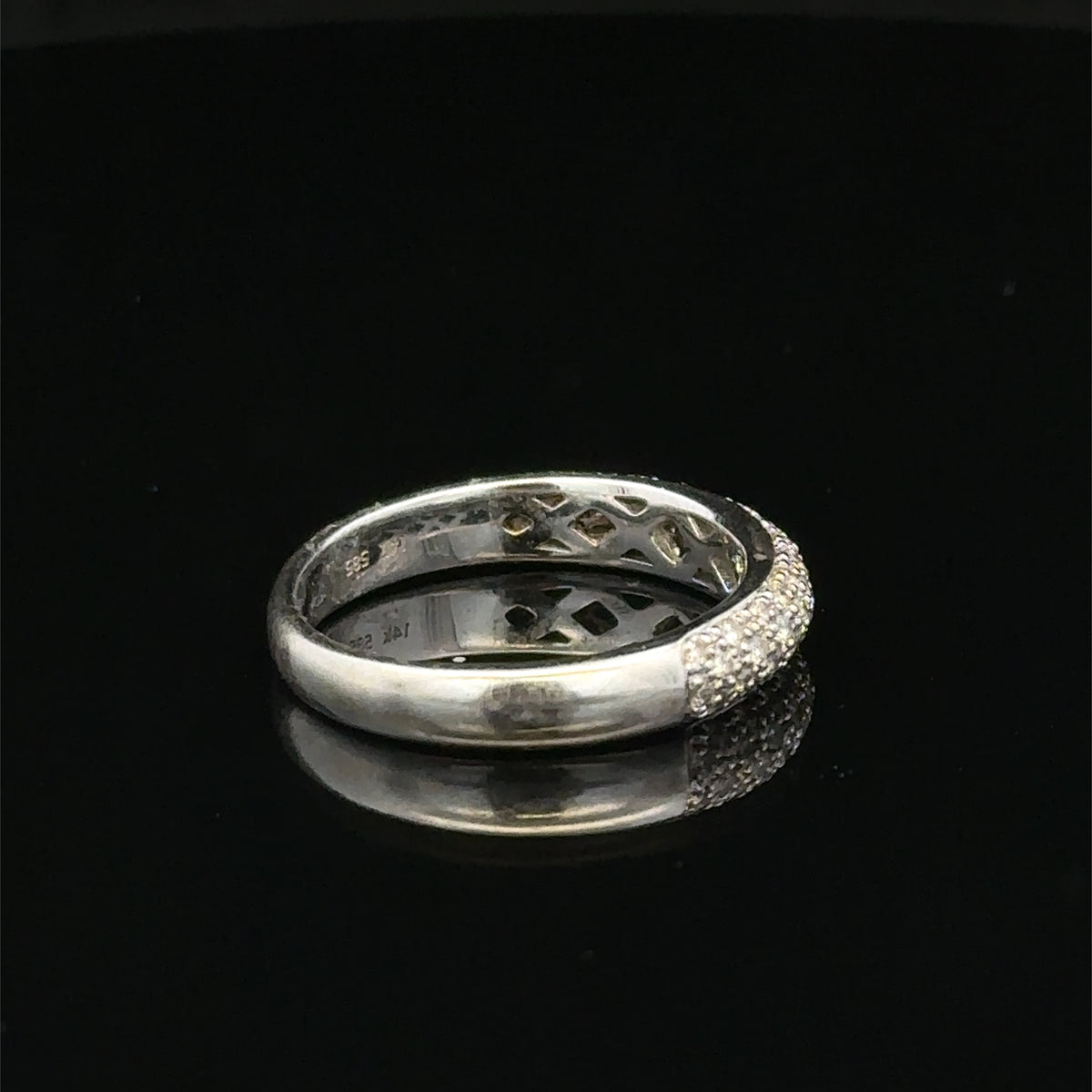 14ct white gold diamond ring  sh27476b