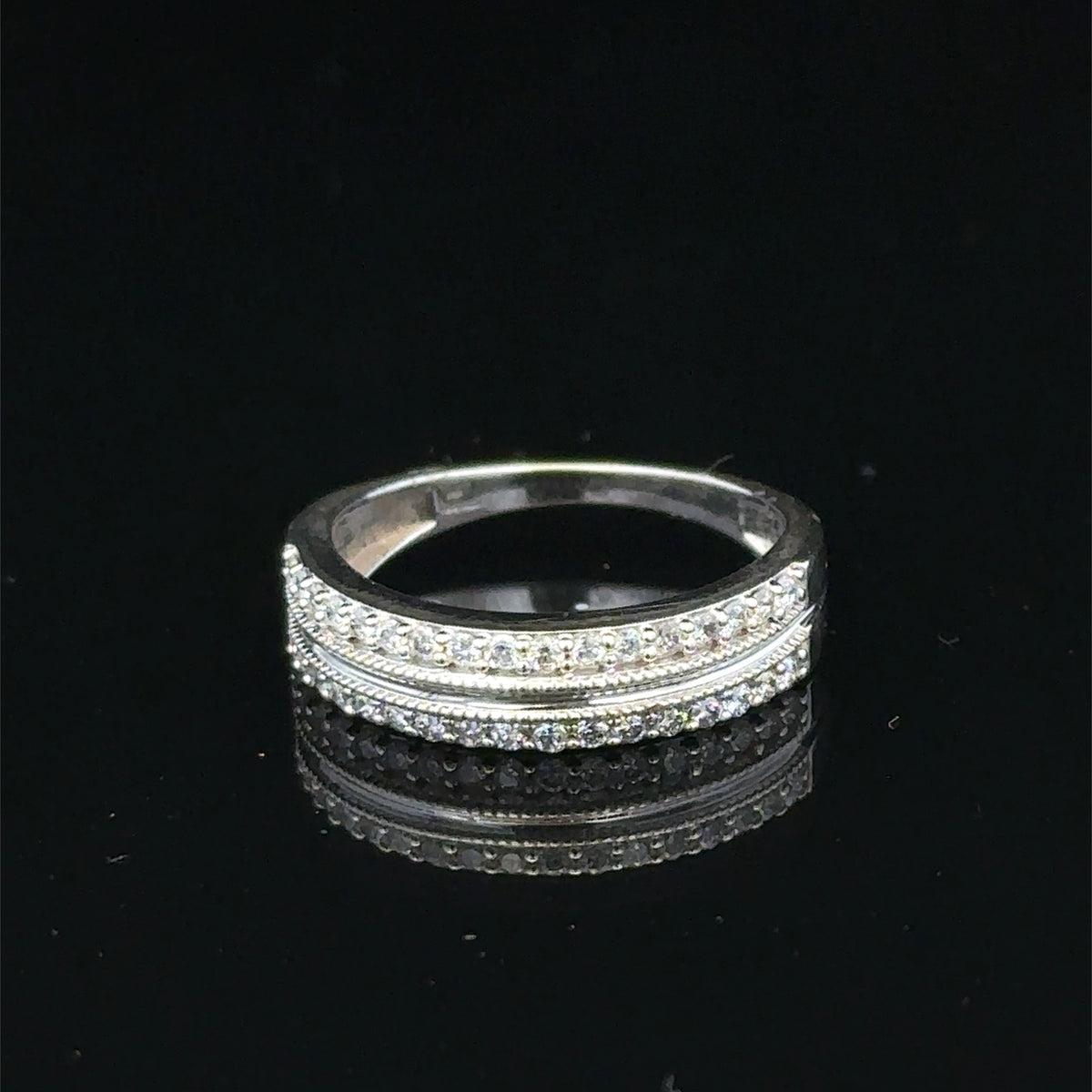 9ct white gold diamond ring sh25598l