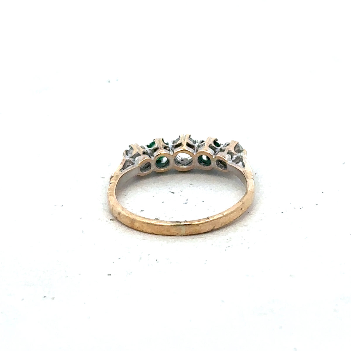9ct yellow gold ring size N (sh27424b)