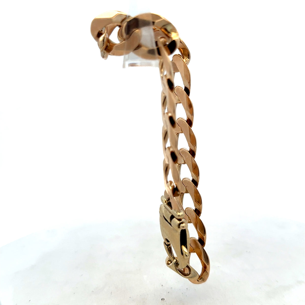 9ct yellow gold curb bracelet 48g (sh25729l)