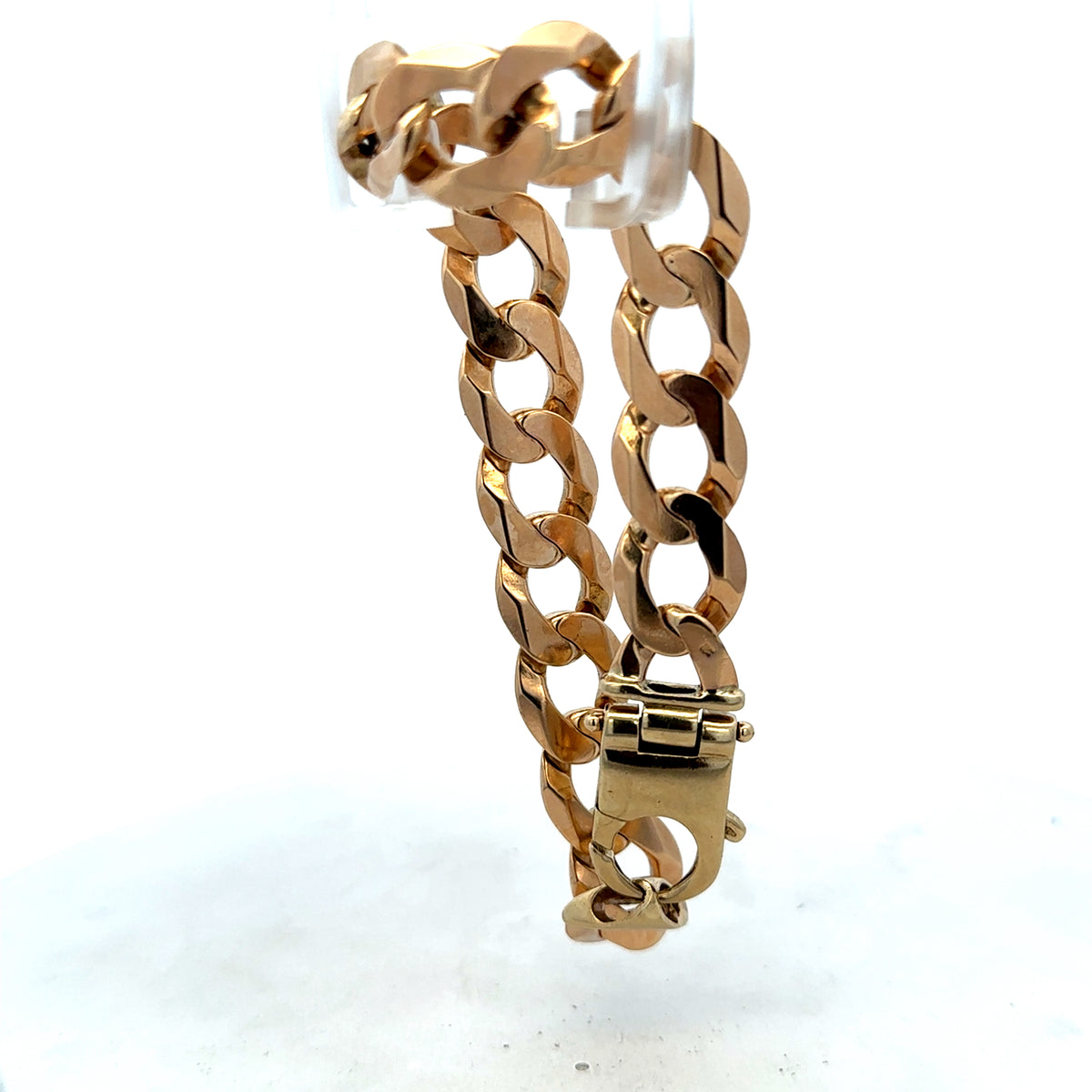 9ct yellow gold curb bracelet 48g (sh25729l)