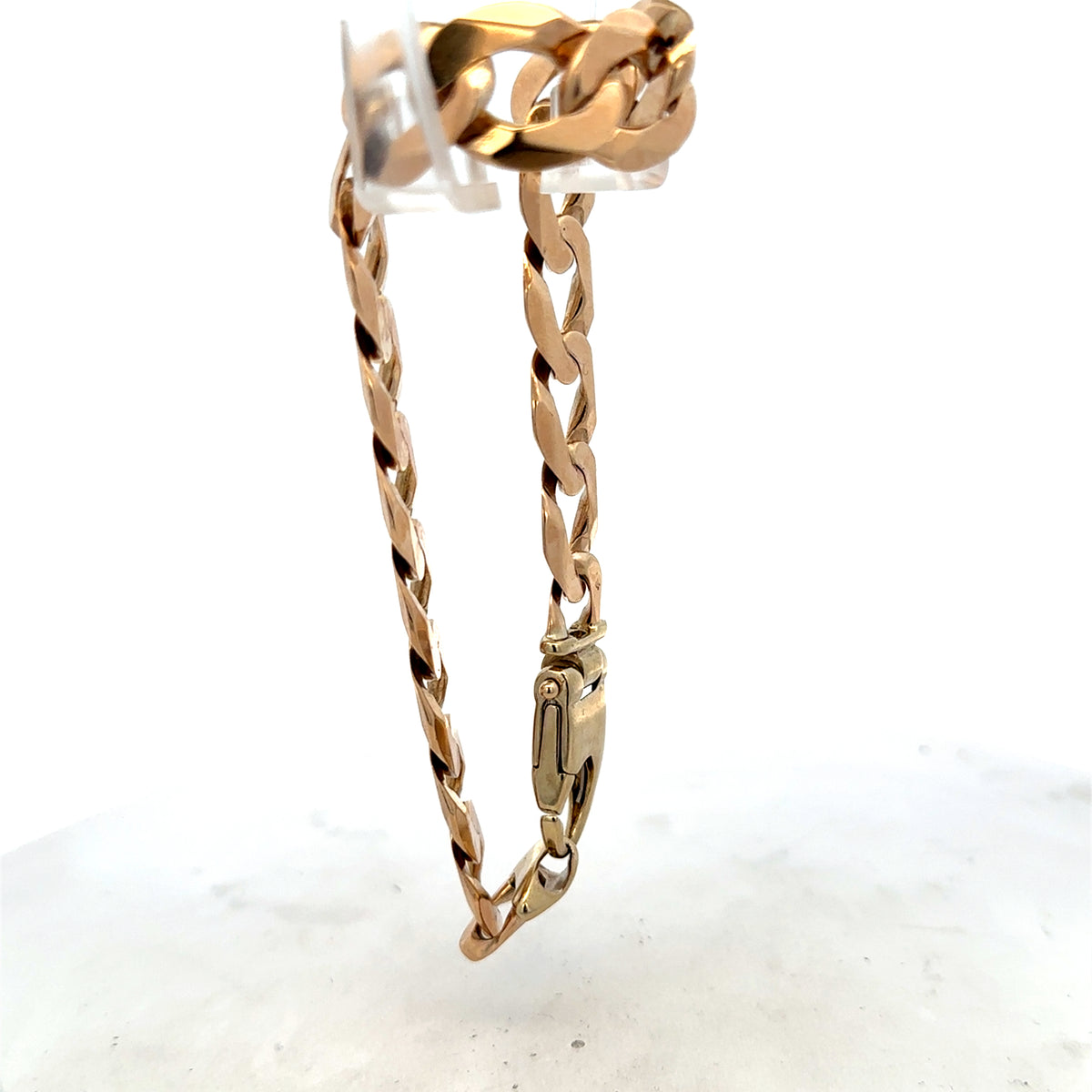 9ct yellow gold curb bracelet 48g (sh25729l)