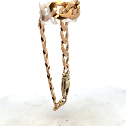 9ct yellow gold curb bracelet 48g (sh25729l)