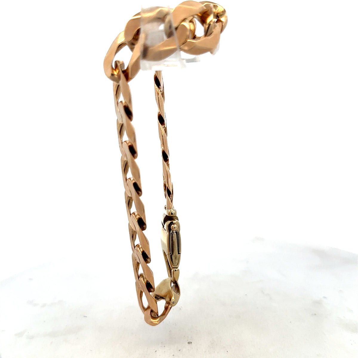 9ct yellow gold curb bracelet 48g (sh25729l)