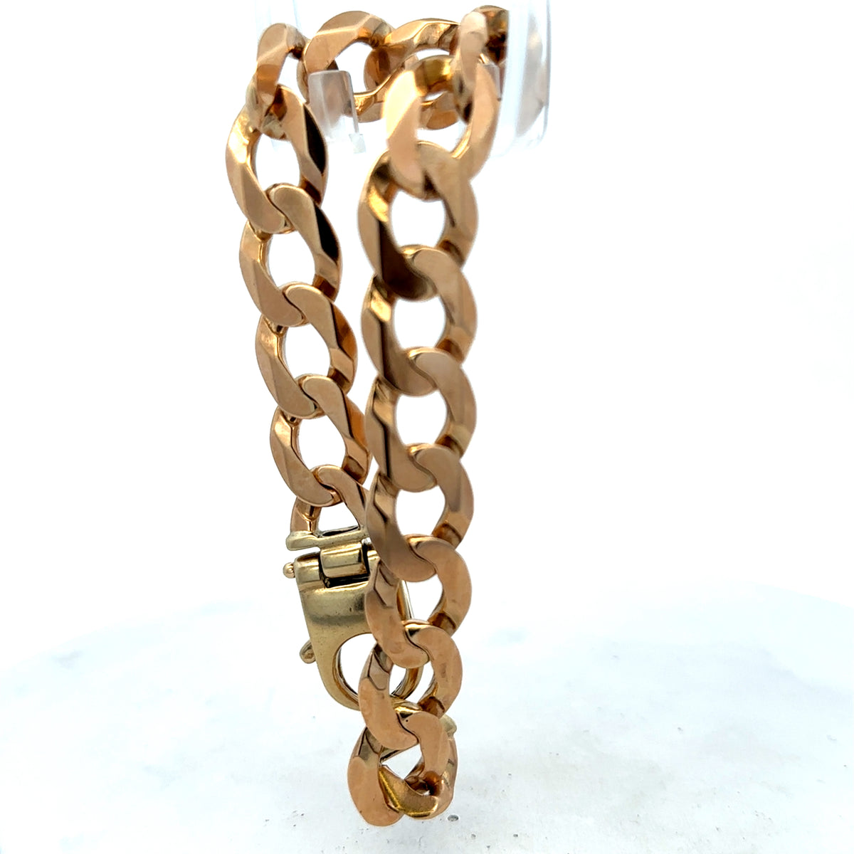 9ct yellow gold curb bracelet 48g (sh25729l)