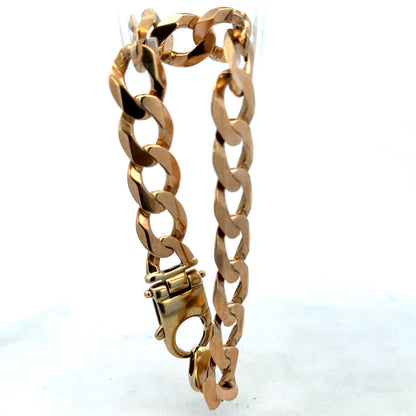 9ct yellow gold curb bracelet 48g (sh25729l)