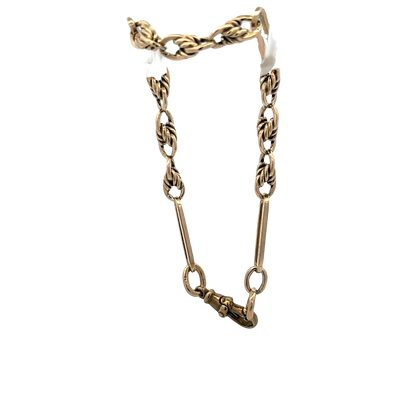 9ct yellow gold bracelet 11.1g (sh25697l)