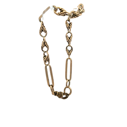 9ct yellow gold bracelet 11.1g (sh25697l)