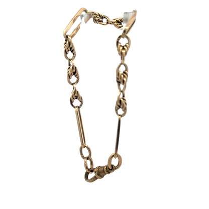 9ct yellow gold bracelet 11.1g (sh25697l)