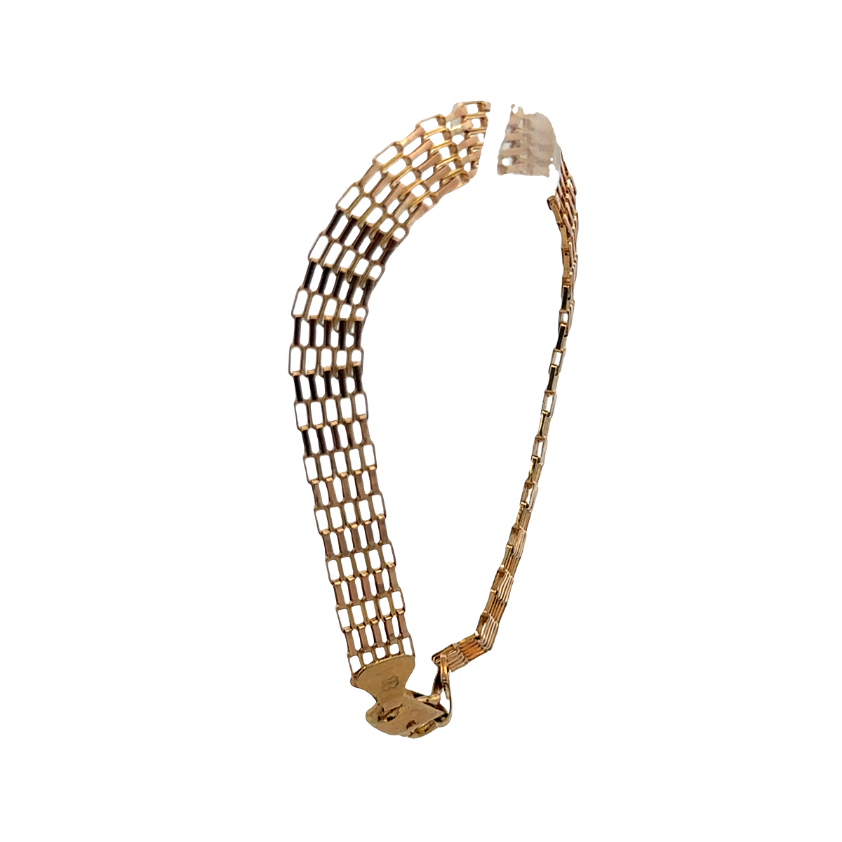 9ct yellow gold bracelet 6.4g (sh27674b)