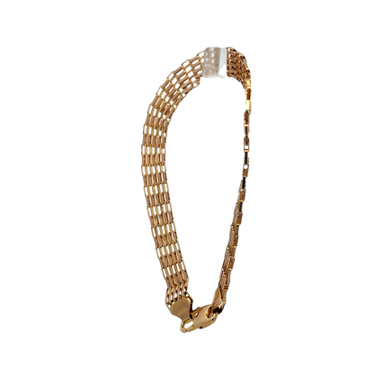 9ct yellow gold bracelet 6.4g (sh27674b)