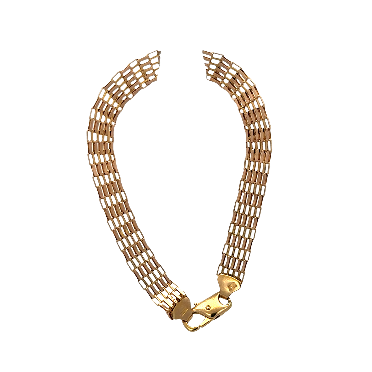 9ct yellow gold bracelet 6.4g (sh27674b)