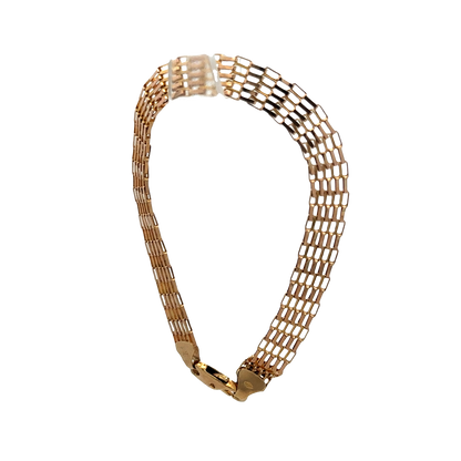 9ct yellow gold bracelet 6.4g (sh27674b)
