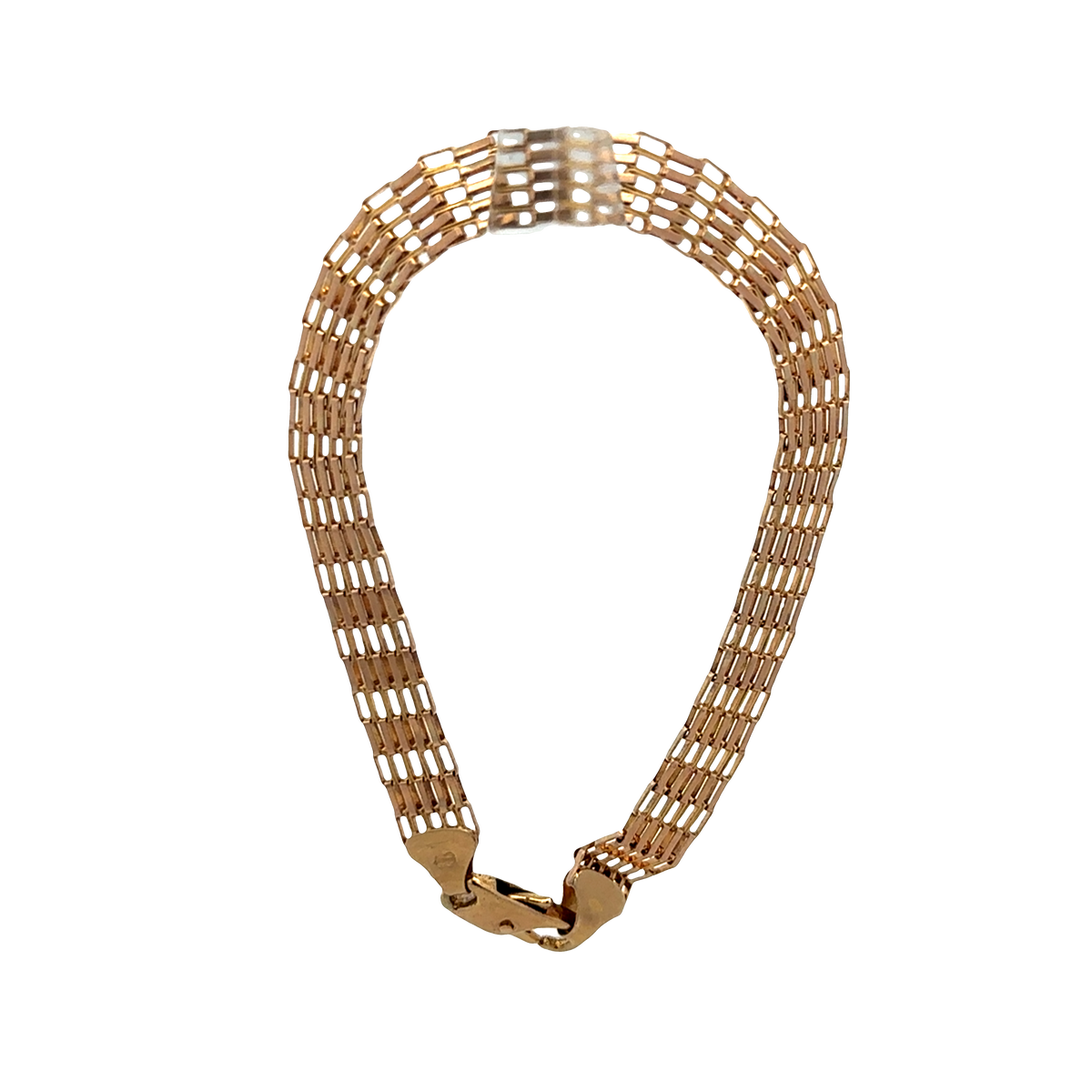 9ct yellow gold bracelet 6.4g (sh27674b)