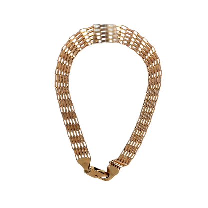 9ct yellow gold bracelet 6.4g (sh27674b)