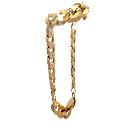 9ct yellow gold curb bracelet 30.1g (sh850540b)