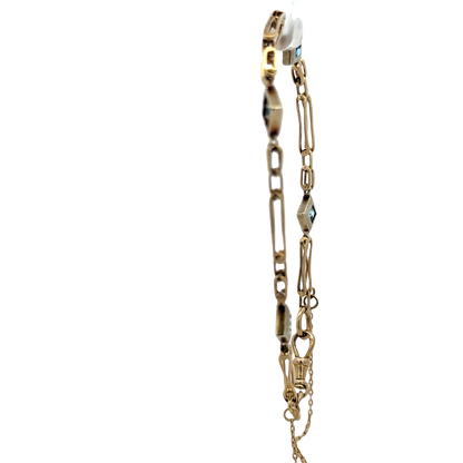 9ct yellow gold bracelet 9.5g (sh25733l)