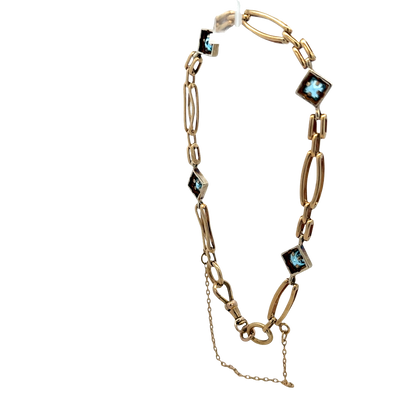 9ct yellow gold bracelet 9.5g (sh25733l)