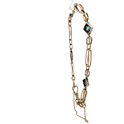 9ct yellow gold bracelet 9.5g (sh25733l)