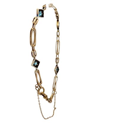 9ct yellow gold bracelet 9.5g (sh25733l)