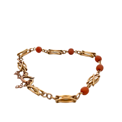 9ct yellow gold bracelet 9.1g (sh27599b)