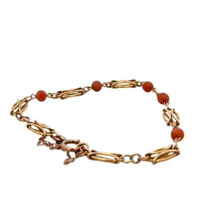 9ct yellow gold bracelet 9.1g (sh27599b)