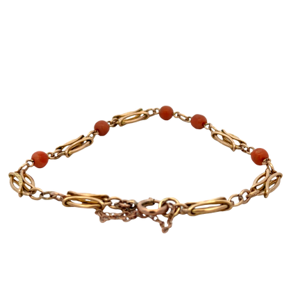 9ct yellow gold bracelet 9.1g (sh27599b)