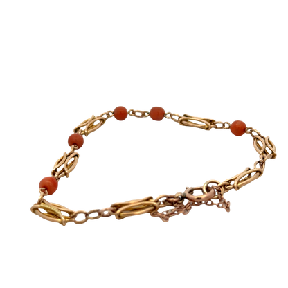 9ct yellow gold bracelet 9.1g (sh27599b)