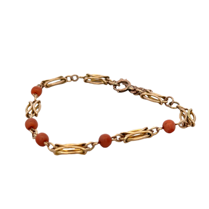 9ct yellow gold bracelet 9.1g (sh27599b)