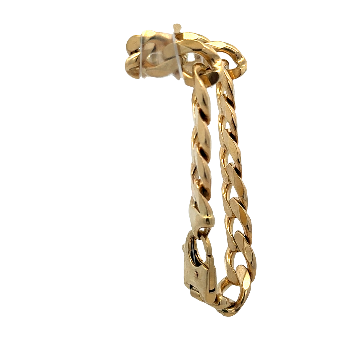 9ct yellow gold curb bracelet 40.8g (sh27358b)