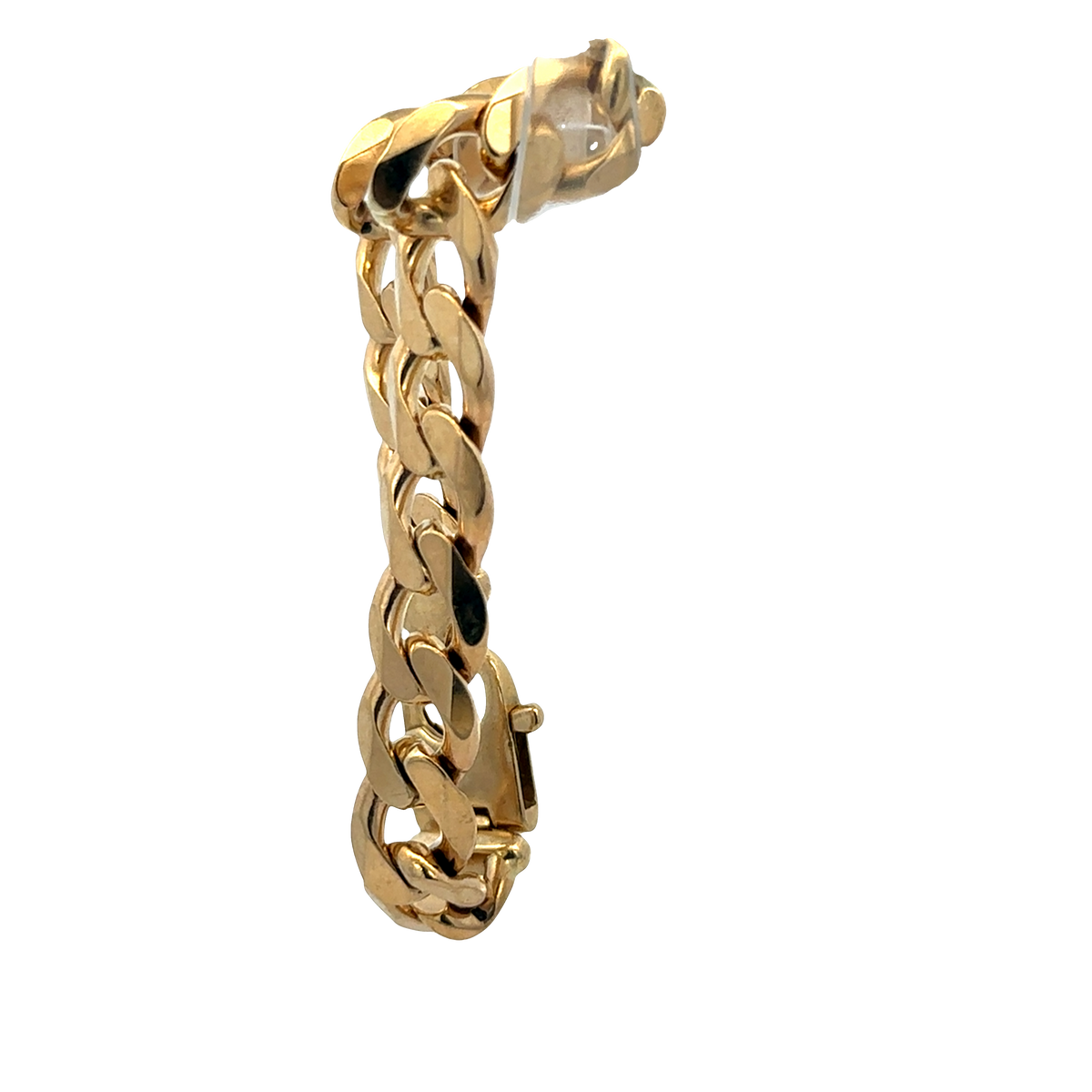 9ct yellow gold curb bracelet 40.8g (sh27358b)