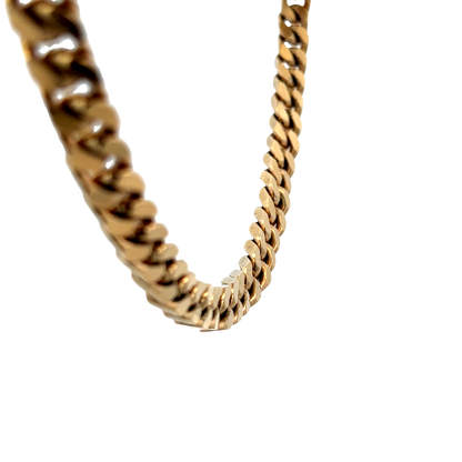 9ct yellow gold curb chain 108.2g (sh27699b)